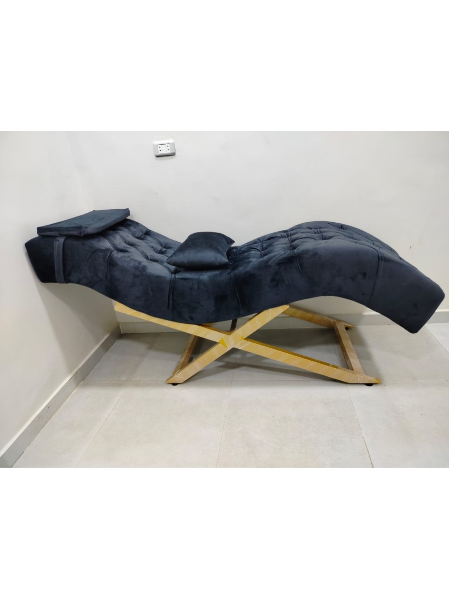 شازلونج استرخاء شاسية حديد مذهب